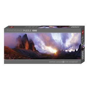 Puzzle Panorámico Los tres picos de Los Alpes