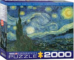 8220-1204 Puzzle Eurographics La Noche Estrellada de Van Gogh de 2000 piezas
