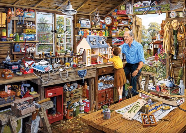 Puzzle Gibsons Grandad's Workshop 500 piezas XXL