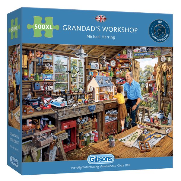 Puzzle Gibsons Grandad's Workshop 500 piezas XXL