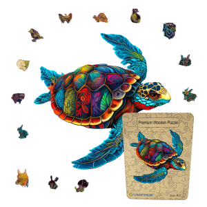 Puzzle madera Vibrant Sea Turtle 130pcs