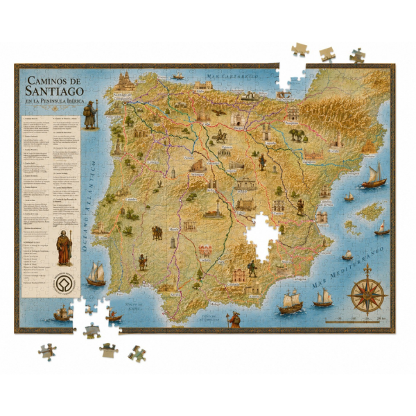 Puzzle Architoys Camino de Santiago 540 piezas - Imagen 4